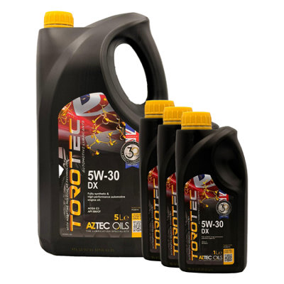 Aztec Oils Aztec 5W30 Fully Synthetic Engine Oil Acea C3 Api Sn/cf Bmw Ll-04 Dexos 2 8L from B&Q