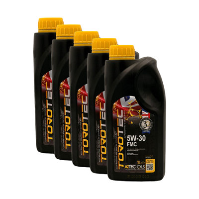 Aztec Oils Aztec 5W30 Fully Synthetic Engine Oil Fmc Acea A5/b5 Api Sn/cf Rn0700 5X1L from B&Q