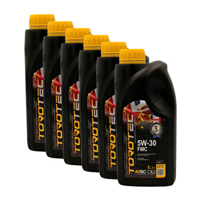 Aztec Oils Aztec 5W30 Fully Synthetic Engine Oil Fmc Acea A5/b5 Api Sn/cf Rn0700 6X1L from B&Q
