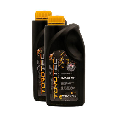 Aztec Oils Aztec 5W40 Fully Synthetic Engine Oil Torotec Mp Acea A3/b4 Rn0710 Vw 502 2X1L from B&Q
