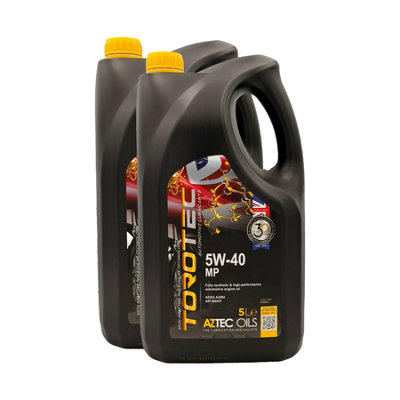 Aztec Oils Aztec 5W40 Fully Synthetic Engine Oil Torotec Mp Acea A3/b4 Rn0710 Vw 502 2X5L from B&Q