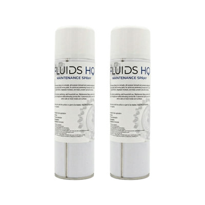 Fluidshq Maintenance Spray Multi Purpose Lubricant Penetrating Oil 2X500Ml from B&Q