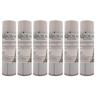 B&Q -  White Grease Spray Multi-Purpose Maintenance Grease Lubricant 6X500Ml