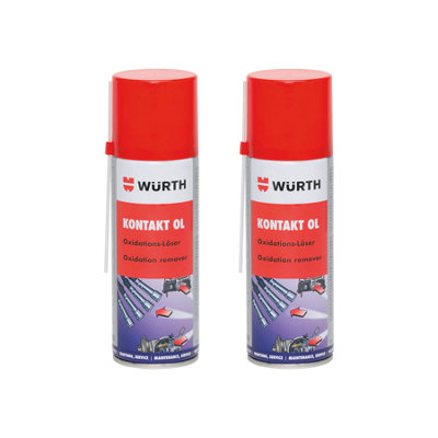Würth Wurth Contact Spray Oxidation Solvent Electrical Contact Cleaner 2X200Ml from B&Q