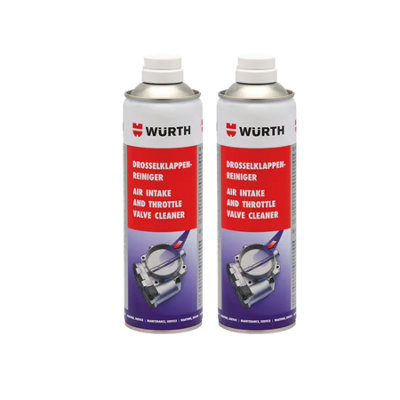 Würth Wurth Throttle Valve Cleaner Carburettor & Air Intake System Cleaner For Petrol Engines 2X500Ml from B&Q