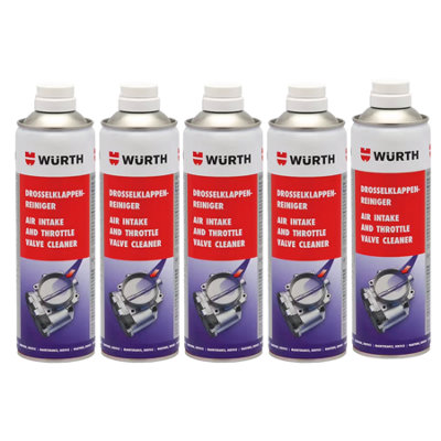 Würth Wurth Throttle Valve Cleaner Carburettor & Air Intake System Cleaner For Petrol Engines 5X500Ml from B&Q