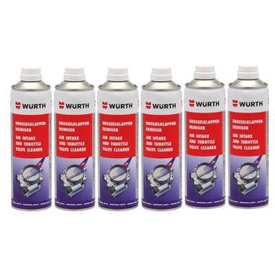 Würth Wurth Throttle Valve Cleaner Carburettor & Air Intake System Cleaner For Petrol Engines 6X500Ml from B&Q