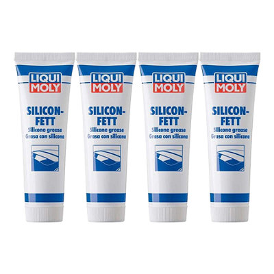Liqui Moly Transparent Silicone Grease Clear Lube High Lubrication 4X100G from B&Q
