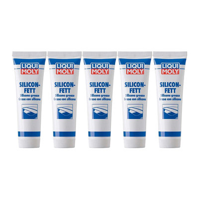 Liqui Moly Transparent Silicone Grease Clear Lube High Lubrication 5X100G from B&Q