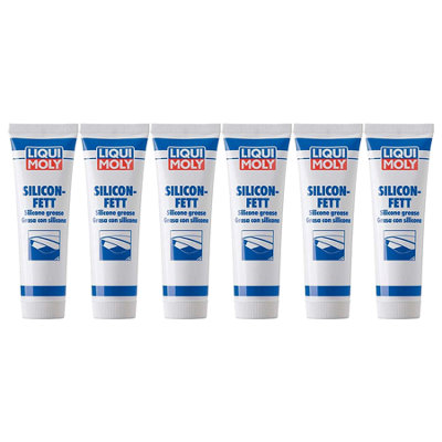 Liqui Moly Transparent Silicone Grease Clear Lube High Lubrication 6X100G from B&Q