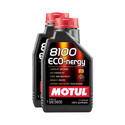 Motul 8100 Eco-Nergy 5W30 Fully Synthetic Engine Oil Acea A5/b5 Rn0700 2X1L from B&Q