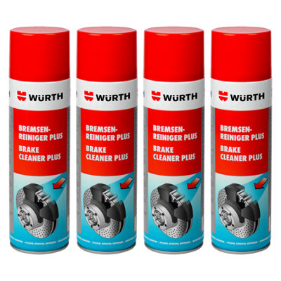 Würth Wurth Professional Brake Cleaner Spray Clutch & Brake Parts DegreaserFast-Drying Cleaner For Automotive Maintenance 4X300Ml from B&Q