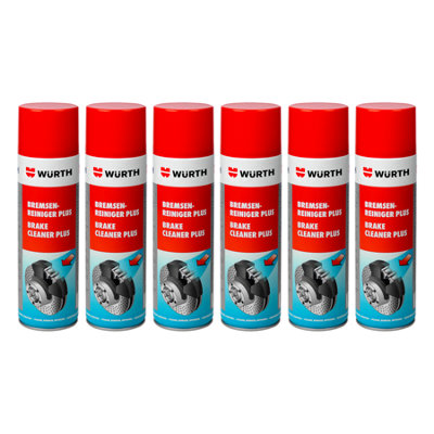 Würth Wurth Professional Brake Cleaner Spray Clutch & Brake Parts DegreaserFast-Drying Cleaner For Automotive Maintenance 6X300Ml from B&Q