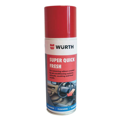 Würth Wurth Car Deodoriser Spray Ac Cleaner Odour Remover Quick Fresh Citrus Scent 150Ml from B&Q