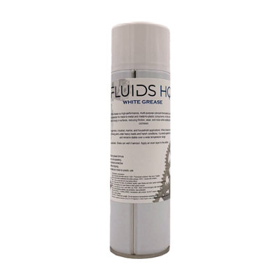Fluidshq White Grease Spray Multi-Purpose Maintenance Grease Lubricant 500Ml from B&Q