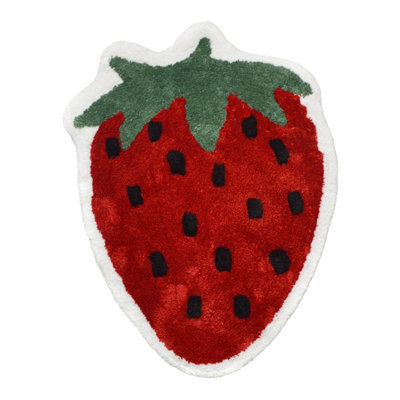 Allure Bath Fashions Strawberry Shaped Non Slip Bath Mat from B&Q