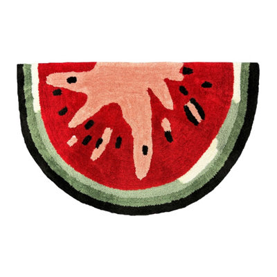 B&Q -  Watermelon Slice Semi Circle Bath Mat