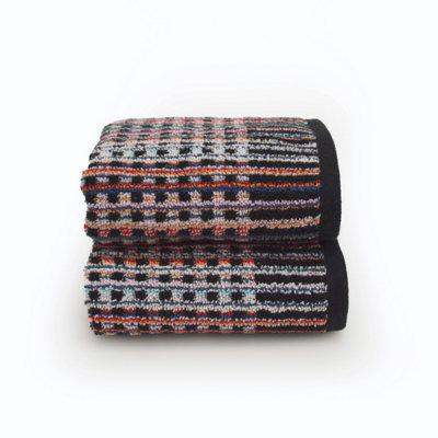 Allure Bath Fashions Unisex Multicolor Carnival Repurposed Cotton Zero Twist Towels - Image 4
