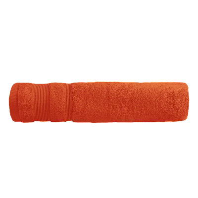 Allure Zero Twist Bath Sheet, Extra Large Bath Towel, 100 x 150cm, 100% Egyptian Cotton (Terracotta) - Image 5