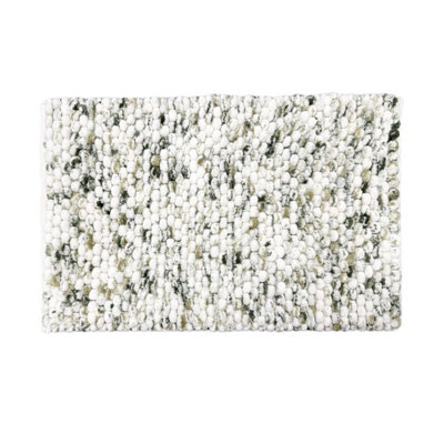 Allure Bath Fashions Marl Chunky Bobble Bath Mat Non SlipGreen from B&Q