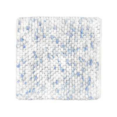 Allure Bath Fashions Chunky Bobble Bath Mat - Blue - 50cm - Image 4