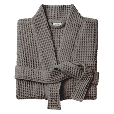 Allure Bath Fashions Unisex Bathrobe Lightweight Textured Waffle Robe - Soft Hotel Dressing Gown, Kimono - Image 4