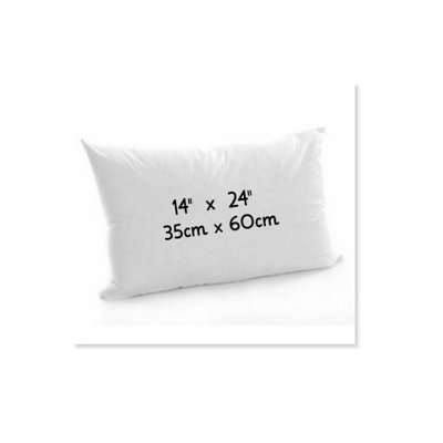 ARLinens Oblong Cushion Pads Rectangular Shape Cushion Insert Hollowfiber Filled Inner Fillers Extra Filled Cushion (14"x24") from B&Q