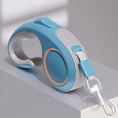 ARLinens Retractable Dog Lead Extending Leash Tape Nylon Adjustable Durable Pet Leash 5M (Blue) from B&Q