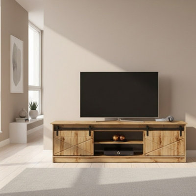 Granero Wotan Tv Cabinet Modern Wotan Living Room Entertainment Unit from B&Q