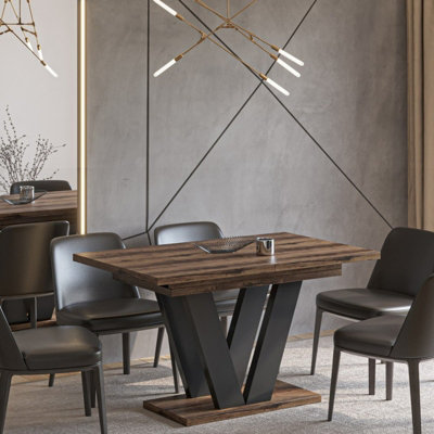 Modern Extendable Dining Table Lara 130 To 210 Cm  Monastery Oak from B&Q