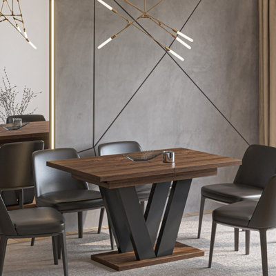 Modern Extendable Dining Table Lara 130 To 210 Cm Stirling Oak from B&Q