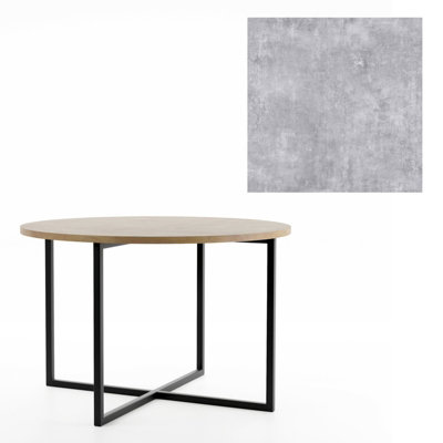  - Modern Circular Coffee Table Tollnes Bellato Grey