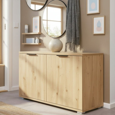 Clif St 100 Modular Hallway Storage Cabinet Space Saving Entrance System In Artisan Oak from B&Q