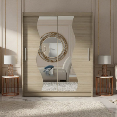 Mirrored Sliding Door Wardrobe Westa S Sonoma from B&Q