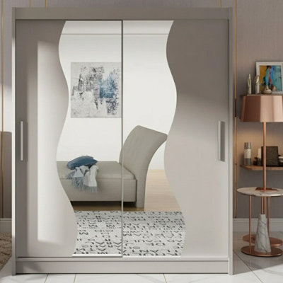 Mirrored Sliding Door Wardrobe Westa S Cashmere from B&Q