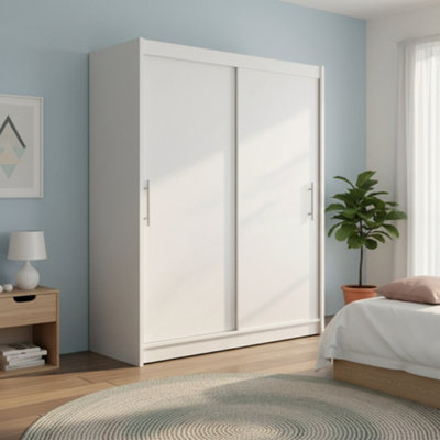 Galeria Modern Sliding Door Wardrobe 150Cm In White from B&Q