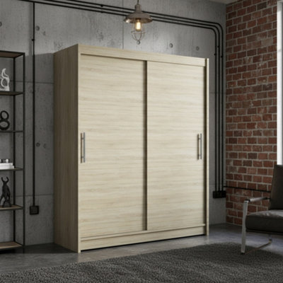 Galeria Modern Sliding Door Wardrobe 150Cm In Sonoma Oak from B&Q