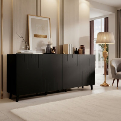 Bari M Modern Chest Of Drawers For Contemporary Living Spaces Black from B&Q