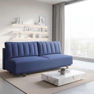Olivio Modern Sofa With Sleeping Function And Storage Blue from B&Q