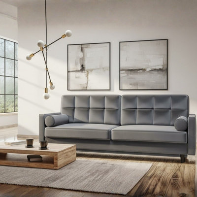 Tivoli Modern Sofa Bed With Sleeping Function And Storage Grey from B&Q