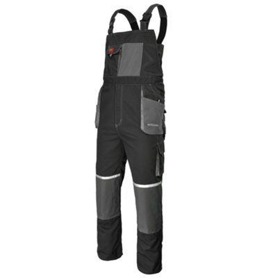 ARTMAS Euroclassic Bib Brace Protective Work Trousers Multi Pockets Durable Polyester Cotton Reflective 44 46 Inch 62 Eu from B&Q