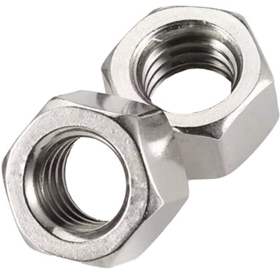 Diyuk Hexagon Full Nut M10 ( Pack Of: 10 ) Steel Zinc Plated Grade 8 High Tensile Din 934