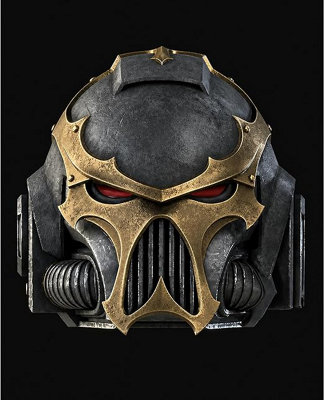 NEXT LEVEL UK Warhammer Chaos Space Marine Black Legion Resin Helmet from B&Q