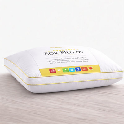 Tt Threadtrade Cotton Box Pillow With 230 Thread Count With Foam Filling from B&Q
