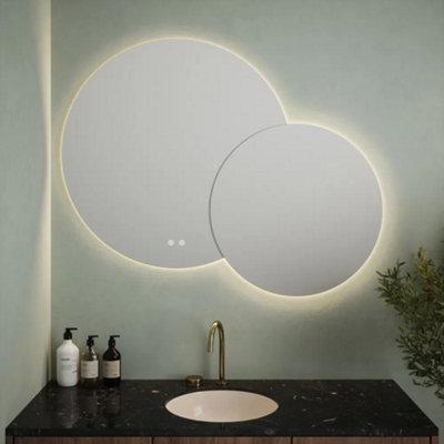 FNX Bathrooms Etienne Frameless Led Bathroom MirrorTunable WhiteDimmableDemister & Touch Controls1120X900mmIp44 Rated from B&Q