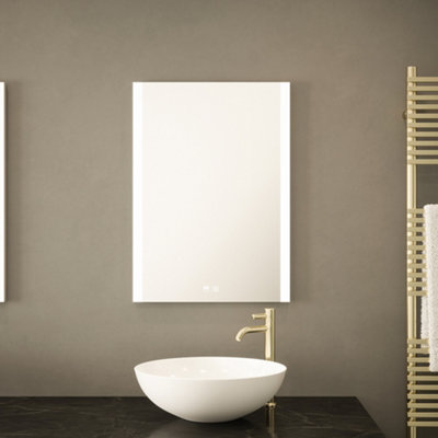 FNX Bathrooms Windsor 500X700mm Led Bathroom Mirror With Bluetooth SpeakersTunable WhiteDimmable & DemisterIp44 Rated from B&Q