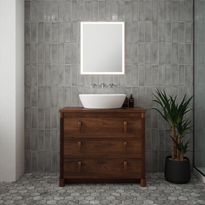 FNX Bathrooms Saturn Tunable Led Bathroom MirrorDimmableDemister & Versatile 500X600mm from B&Q