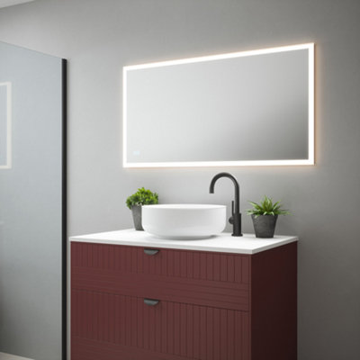 FNX Bathrooms Saturn 1 Tunable Led Illuminated Bathroom Mirror1150X600mmDimmableIp44With Demister from B&Q