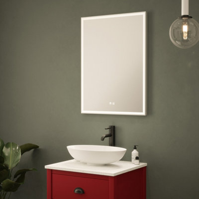 FNX Bathrooms Stratford 600X800mm Rectangular Led Bathroom Mirror With Tunable WhiteDimmable & Demister Pad from B&Q