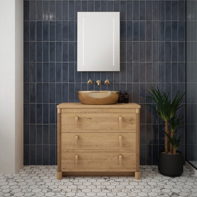 FNX Bathrooms Hera 500X700mm Tunable Led Bathroom MirrorShaver SocketDemister & DimmableIp44 Rated from B&Q